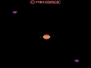 Solar Storm title screen for Atari 2600